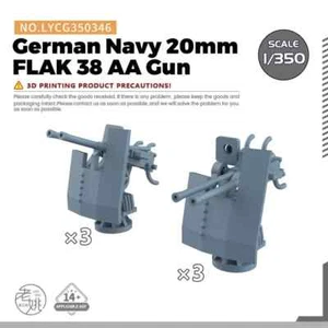 LYCG350346 1/350 Model Upgrade Parts German Navy 20mm FLAK 38 AA Gun - Picture 1 of 3