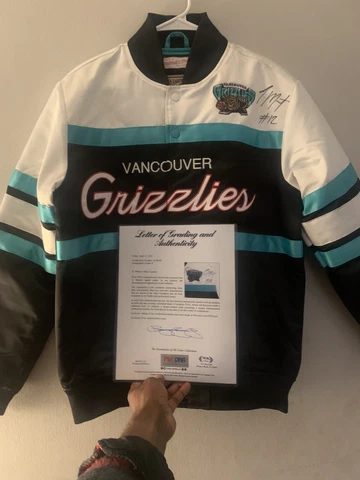 Ja Morant Autographed Mitchell And Ness Vancouver Grizzlies Jacket- PSA POA Cover