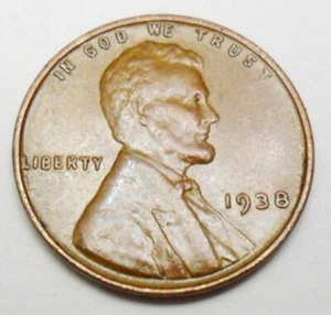 1938 P Lincoln centesimo di grano / penny AVE CIRCOLATO **SPEDIZIONE GRATUITA** - Foto 1 di 2