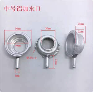 1Pc Radiator Coolant Filler Neck Filler Neck Aluminum Weld 56mm OD - Foto 1 di 2