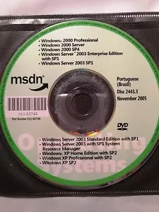 Windows 2000 Windows XP Server 2003 Editions Portuguese Brazil w/ Product Key - Picture 1 of 1