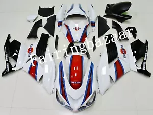 Fit for ZX14 2006-2011 White Red Black Blue ABS Injection Bodywork Fairing Kit - Picture 1 of 7