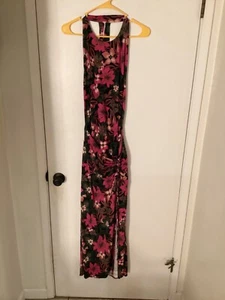 Women "Free People" multicolor, sleeveless open back long dress. Size L. P.O. - Picture 1 of 2