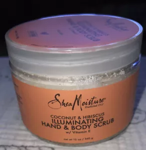 Shea Moisture Coconut & Hibiscus Hand & Body Scrub 12 Oz New Still Sealed - Picture 1 of 12