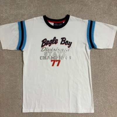 Camiseta Gráfica Vintage Bugle Boy State Champions Y2K Camiseta Urbana Para Hombre M Foto 1 de 4