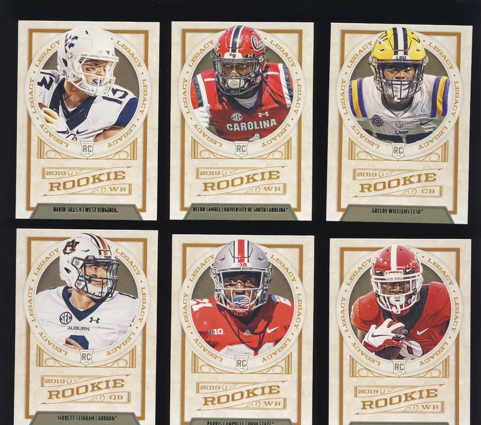 2019 Football Rookies Legacy Prestige Score Pick Your Favorite Players - Image 1 of 1