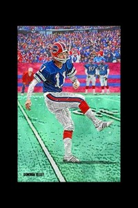 Scott Norwood Custom 4x6 Art Card Buffalo Bills 