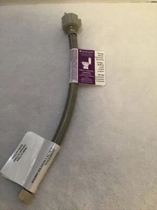 Fluidmaster Water Supply braided stainless steel 12" Connector- B1T12-01 - Picture 1 of 3