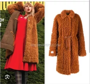 Stella McCartney Teddy Bear Faux Fur Coat Size IT 38/ Uk 6-8 Worn By Taylor... - Picture 1 of 10