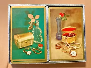 DE COLECCIÓN CARTAS DE CONGRESO DOBLE BARAJA con JOKERS Joyería Caja Decoración - Imagen 1 de 7