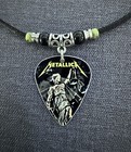 Metallica Justice Aluminum Guitar Pick Necklace