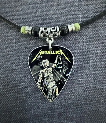 Collar de púa de guitarra de aluminio Metallica Justice Foto 1 de 2
