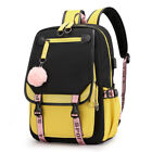 Unisex Boys Girls School Large Backpack Travel Rucksack Shoulder Laptop Bag USB