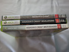 Xbox 360 Game Bundle Assassin's Creed/revelations/brotherhood + Manual Pal