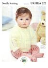 Hand Knitting PATTERN ONLY DK Baby Toddler Cardigans Waistcoat Sweater UKHKA222
