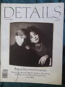 Details Magazine November 1986 Fashion and Lifestyle - Portraits with Sweaters - Picture 1 of 1