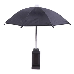 Waterproof Portable Mini Mobile Phone Holder Locomotive Umbrella Bike Umbrella - Zdjęcie 1 z 12