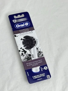 Oral-B CHARCOAL Toothbrush Replacement 3-Heads *new* - Picture 1 of 2