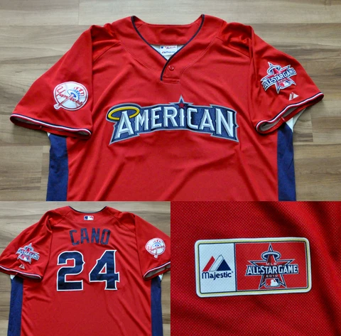 ROBINSON CANO Authentic 2010 Anaheim All-Star Jersey Majestic SEWN YANKEES 2XL Cover