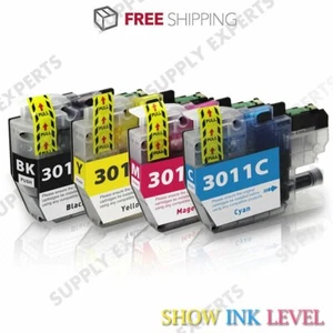 4 PACK LC3011 Ink Cartridge Set BCMY for Brother MFC-J491DW/J497DW/J690DW/J895DW - Picture 1 of 5