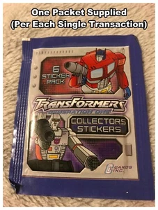 Paquete de pegatinas Transformers Generation One (un paquete de 6 pegatinas suministradas) - Imagen 1 de 3