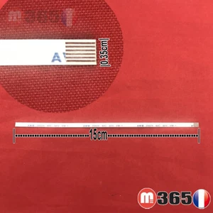 NAPPE 6 pins (en même face) universel nappe standard 15cm largeur 0.35cm - Imagen 1 de 1