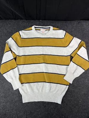 Suéter gris mostaza a rayas ALGODÓN Cat & Jack Target talla 8-10 para niños M Foto 1 de 4