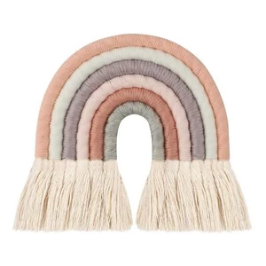 Macrame Rainbow Wall Hanging,Woven Rainbow Wall Decor with Tassels Rainbow Ma... - Picture 1 of 7