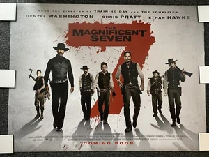 The Magnificent Seven Original UK Cinema 30x40 Quad Movie Poster. Mint. - Bild 1 von 5