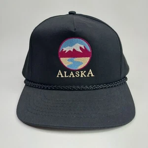 Vintage Alaska Mountain Nature Hat Snapback Cap Adjustable Cotton Adult Size - Picture 1 of 9