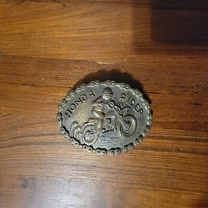 HONDA RIDER MOTOCROSS CHAIN BELT BUCKLE! VINTAGE!  - Picture 1 of 2