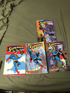 SUPERMAN IN THE 50s,60s,70s,PP&F TPB LOT - DC COMICS BYRNE OOP PAPERBACKS - Picture 1 of 4