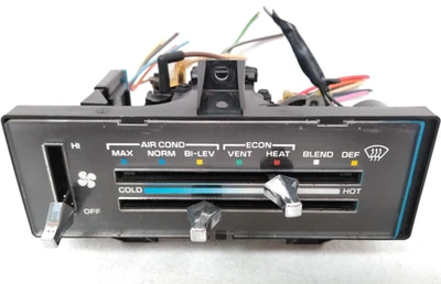 1991 1995 Chevy Van G10 G20 G30 Heater Control Switch AC Climate Panel 1994 W91 - Image 1 of 4