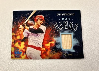 Carl Yastrzemski Bat Kings Panini Game Used Bat Card #9/25 Boston Red Sox - Image 1 of 4