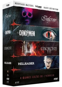 Cult'Horror 2 : Inferno + Candyman + L'exorciste 3 + Hellraiser Le pacte (DVD) - Picture 1 of 6