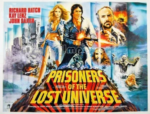 PRISONERS OF THE LOST UNIVERSE 1983 Richard Hatch John Saxon CHANTRELL UK QUAD - Foto 1 di 1