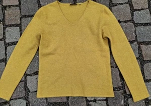 Pullover für Damen, Feinstrick, Pure Cashmere, S, Gelb,V-Ausschn., sehr gepflegt - Bild 1 von 2