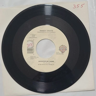 Randy Travis ~ Whisper My Name/ Oscar The Angel ~ Warner Bros. 45 RPM Record - Image 1 of 4