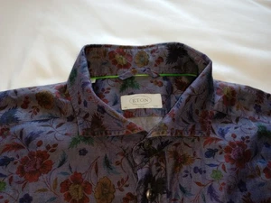 Eton Herren Hemd Floral Denim Style XXL Slim Fit Langarm Regular Cuffs  - Bild 1 von 6