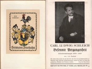 Exlibris von Otto Hupp für Hermann Sturhahn ; In: Besonnte Vergangenheit. Lebens - Picture 1 of 1