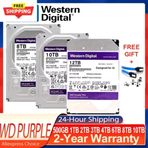 WD Purple 4TB 6TB 8TB Surveillance Hard Drive SATA III 64M 3.5" HDD HD Harddisk - Picture 1 of 20