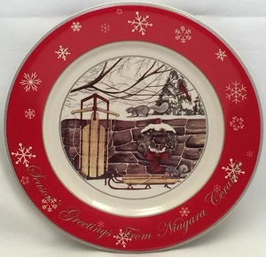 Christmas Season's Greetings Plate Buffalo China Niagara Ceramics 1 of 500 2009 - Picture 1 of 6