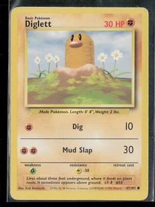 Base Set #047/102 Diglett - Picture 1 of 2