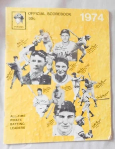 1974 Pittsburgh Pirates Vs Montreal Expos Program good - Picture 1 of 2