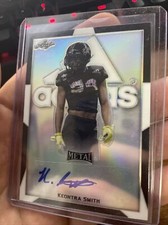 2019 LEAF METAL  ALL AMERICAN BOWL KEONTRA SMITH MIAMI BLACK #1/1 AUTO