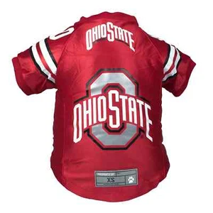 OHIO STATE BUCKEYES DOG CAT PET PREMIUM DAZZLE JERSEY XS SMALL MEDIUM LARGE XL - Picture 1 of 2