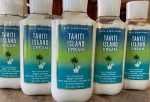 5 (FIVE) TAHITI ISLAND DREAM Shea & Coconut Oil LOTION Bath and Body Works - Picture 1 of 2