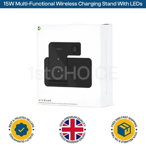 Wireless Charger Stand 3 in 1 for iPhone Apple Watch AirPods with LED Light - Picture 1 of 5