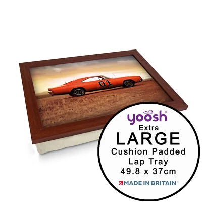 EXTRA LARGE Luxury Framed Lap Top Tray Personalised Gift - General Lee (New) - Image 1 of 4