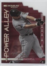 2004 Donruss Power Alley Red Die-Cut /250 Jeff Bagwell #PA18 HOF